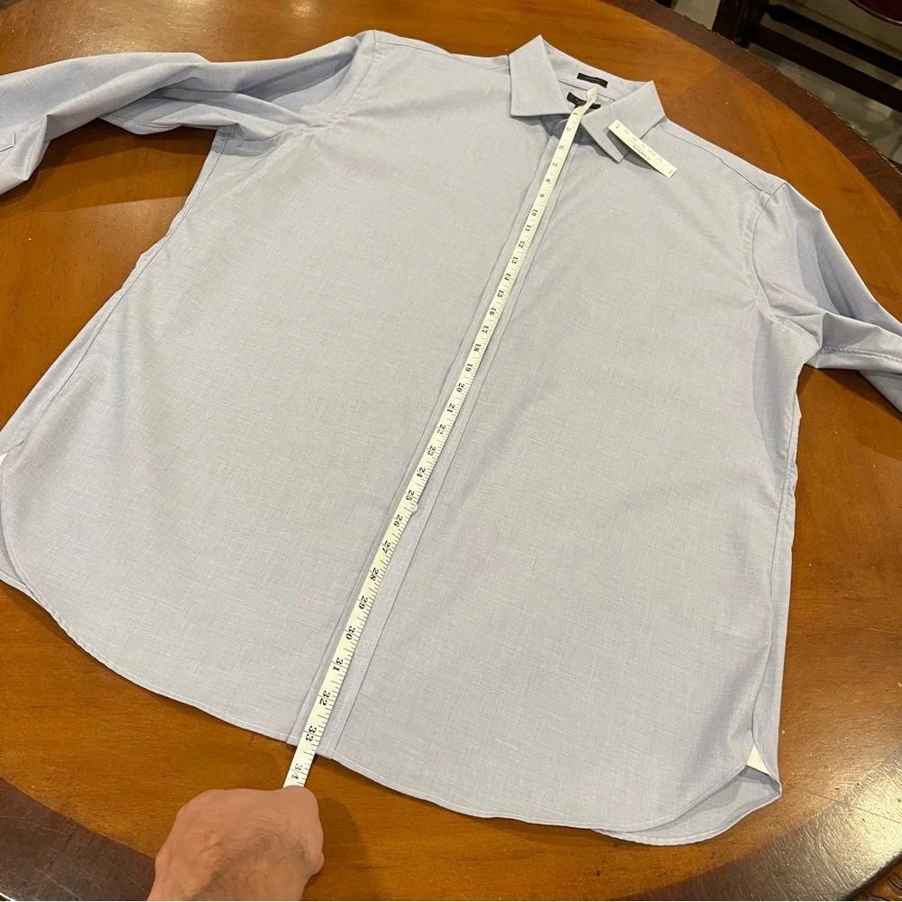 NEW J.Crew Men's Ludlow Stretch Cotton Dress Shirt Fairweather Blue 17.5/36‎